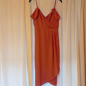 Dusty rose colored dress